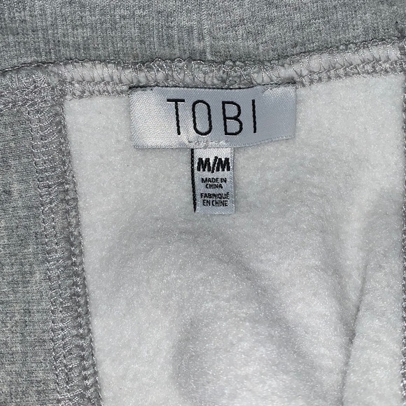 Tobi cute gray off the shoulder crew sweater 🦄 - Picture 15 of 16